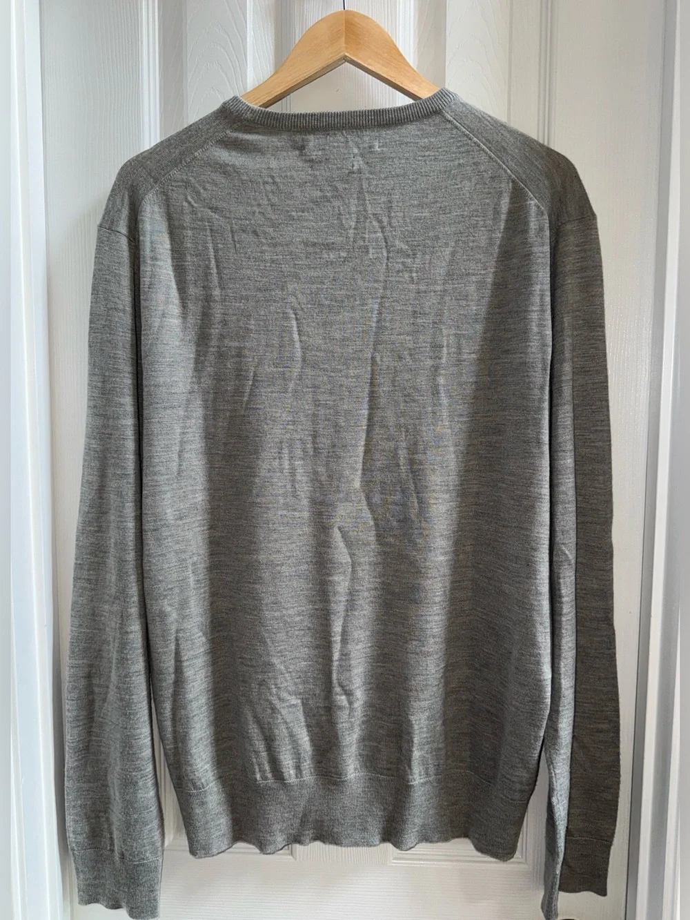 Polo Ralph Lauren Crew Neck Pullover Sweater Sz XL Grey Preppy Comfort Luxury